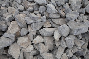 Crushed stone texture background. Crushed stone construction materials.